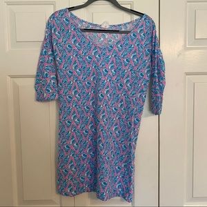Reversible Lilly Pulitzer sea shell t shirt dress